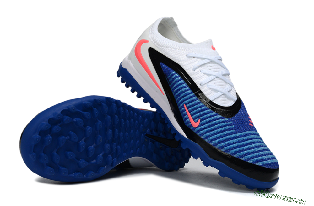 Men's Nike Phantom 6 Low Elite TF Artificial Turf Low-Tops Football Shoes - Blue/Electric Blue/White Blaze 1