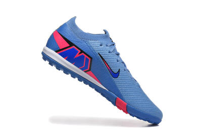 Men's Nike Air Zoom Mercurial Vapor 16 Elite TF Artificial Turf Low-Tops Football Shoes - Blue/Electric Blue/Hot Pink