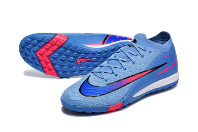 Men's Nike Air Zoom Mercurial Vapor 16 Elite TF Artificial Turf Low-Tops Football Shoes - Blue/Electric Blue/Hot Pink