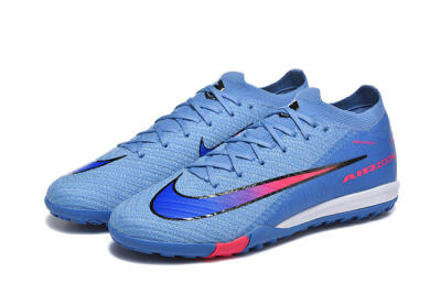 Men's Nike Air Zoom Mercurial Vapor 16 Elite TF Artificial Turf Low-Tops Football Shoes - Blue/Electric Blue/Hot Pink