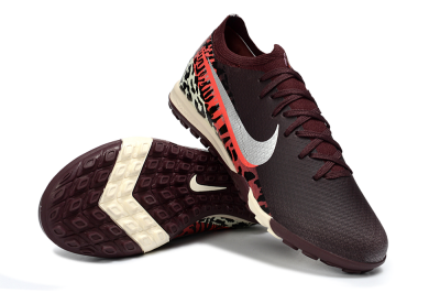 Unisex Nike Air Zoom Mercurial Vapor 16 Elite TF Artificial Turf Low-Tops Football Shoes - Burgundy/Crimson Yellow/Black