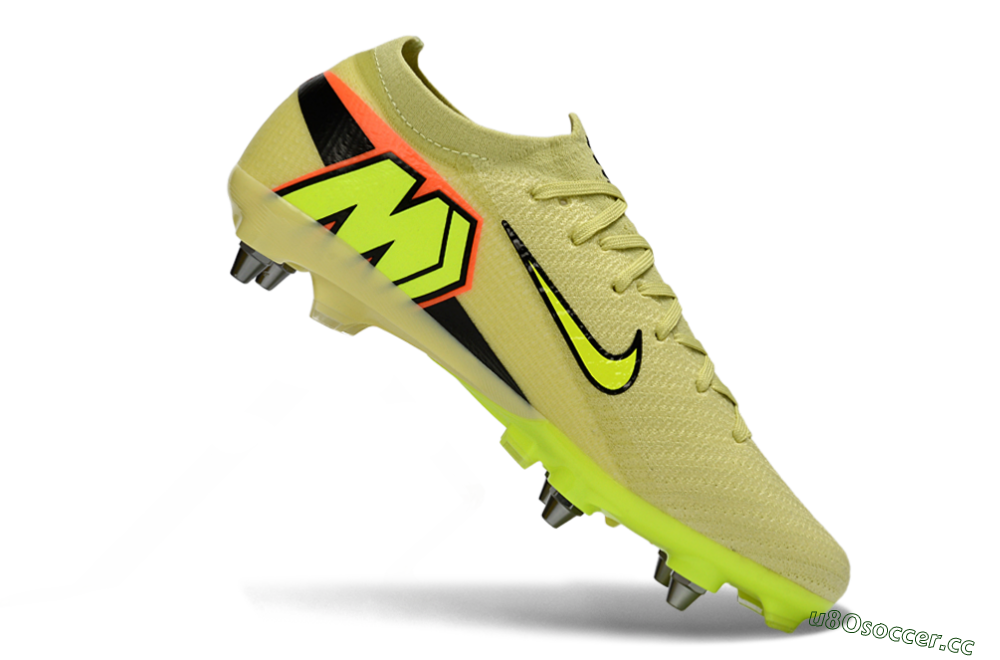 Men's Nike Air Zoom Mercurial Vapor 16 Elite SG Soft Ground Low-Tops Football Boots - Yellow/Lime Green/Neon Orange 4