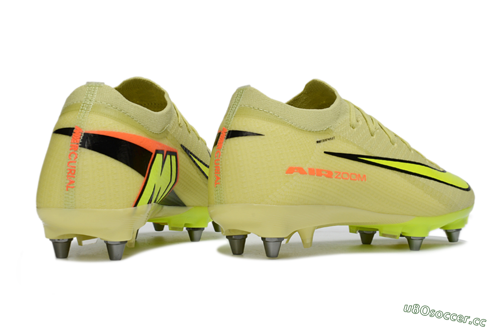Men's Nike Air Zoom Mercurial Vapor 16 Elite SG Soft Ground Low-Tops Football Boots - Yellow/Lime Green/Neon Orange 6
