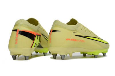 Men's Nike Air Zoom Mercurial Vapor 16 Elite SG Soft Ground Low-Tops Football Boots - Yellow/Lime Green/Neon Orange
