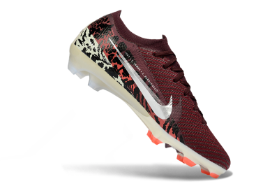 Men's Nike Air Zoom Mercurial Vapor 16 Elite FG Firm Ground Low-Tops Football Boots - Red/Crimson Blaze/Thunder Black