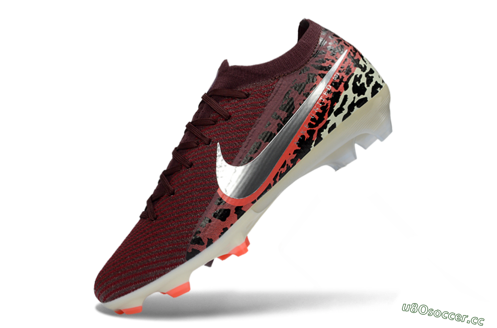 Men's Nike Air Zoom Mercurial Vapor 16 Elite FG Firm Ground Low-Tops Football Boots - Red/Crimson Blaze/Thunder Black 5