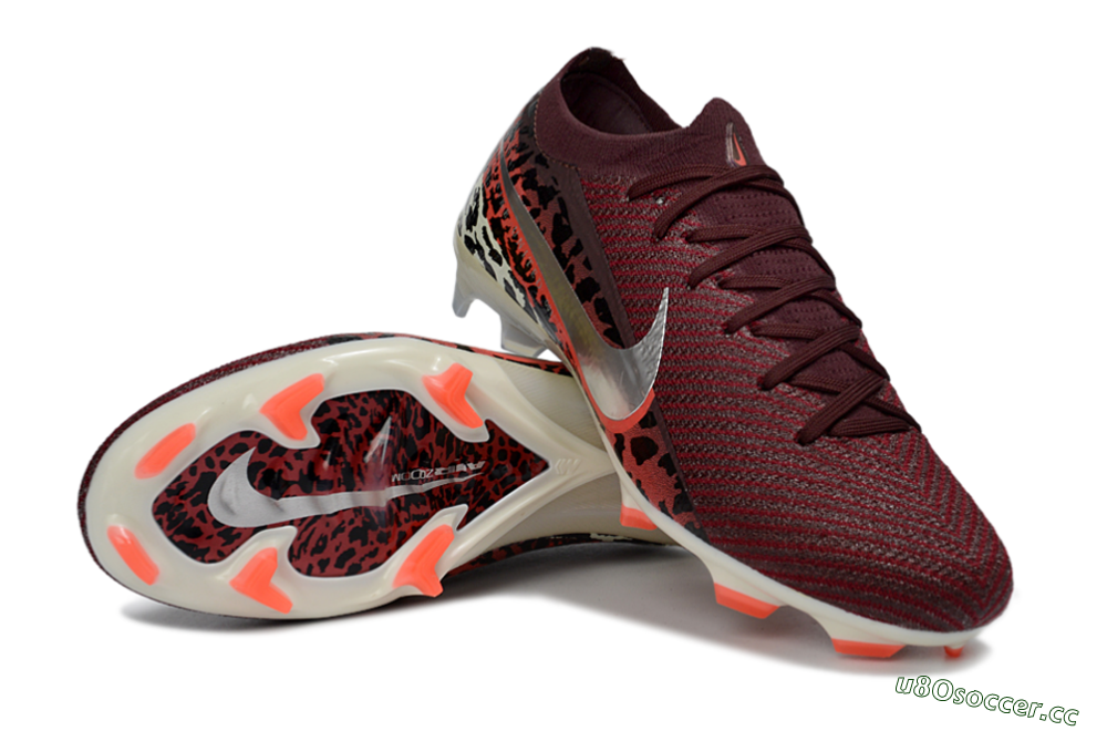 Men's Nike Air Zoom Mercurial Vapor 16 Elite FG Firm Ground Low-Tops Football Boots - Red/Crimson Blaze/Thunder Black 3