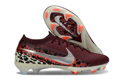 Men's Nike Air Zoom Mercurial Vapor 16 Elite FG Firm Ground Low-Tops Football Boots - Red/Crimson Blaze/Thunder Black