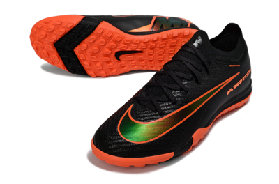 Unisex Nike Air Zoom Mercurial Vapor 16 Elite TF Artificial Turf Low-Tops Football Shoes - Black/Electric Orange/Neon Green