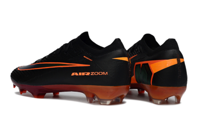 Unisex Nike Air Zoom Mercurial Vapor 16 Elite FG Firm Ground Low-Tops Football Boots - Black/Electric Orange/Neon Green