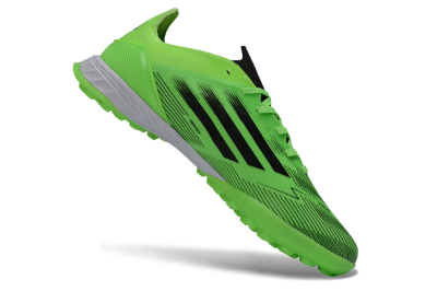 Men's Adidas F50 Pro TF Artificial Turf Low-Tops Football Shoes - Green/Neon Green/Electric Green