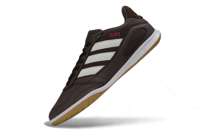 Men's Adidas Top Sala IC Indoor & Futsal Low-Tops Football Shoes - Brown/Cream/Gold