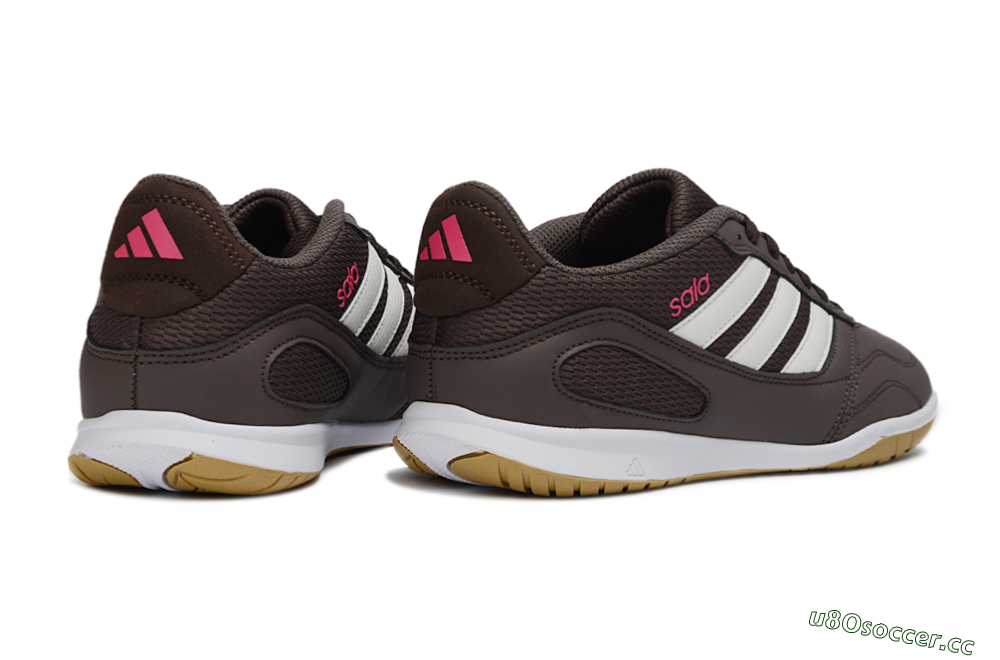 Men's Adidas Top Sala IC Indoor & Futsal Low-Tops Football Shoes - Brown/Cream/Gold 6