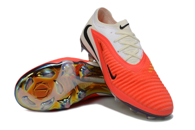 Unisex Nike Phantom 6 Low Elite FG Firm Ground Low-Tops Football Boots - Orange/Coral Highlight/Silken Cream