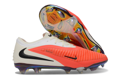 Unisex Nike Phantom 6 Low Elite FG Firm Ground Low-Tops Football Boots - Orange/Coral Highlight/Silken Cream