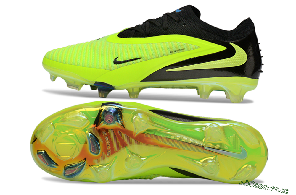 Unisex Nike Phantom 6 Low Elite FG Firm Ground Low-Tops Football Boots - Yellow/Electric Lime/Black 1