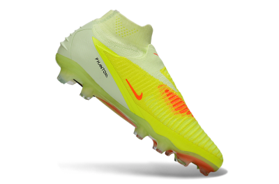 Unisex Nike Phantom 6 Elite High FG Firm Ground Low-Tops Football Boots - Yellow/Fluorescent Yellow/Neon Orange