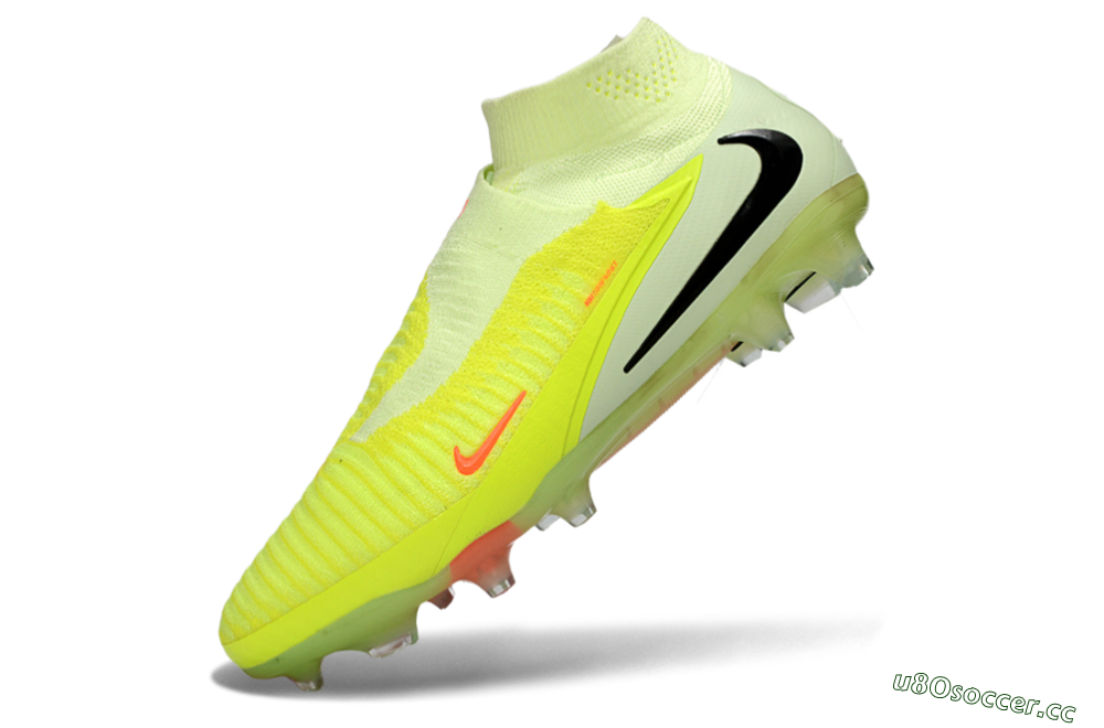 Unisex Nike Phantom 6 Elite High FG Firm Ground Low-Tops Football Boots - Yellow/Fluorescent Yellow/Neon Orange 5