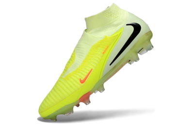 Unisex Nike Phantom 6 Elite High FG Firm Ground Low-Tops Football Boots - Yellow/Fluorescent Yellow/Neon Orange