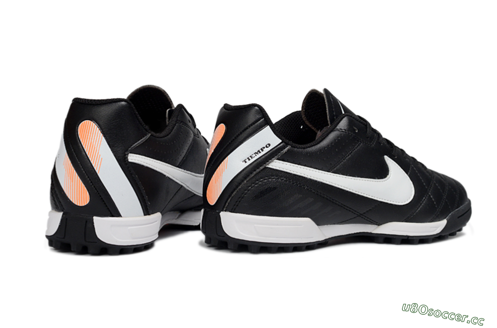 Men's Nike Tiempo Legend 10 Elite TF Artificial Turf Low-Tops Football Shoes - Black/White/Gray 6