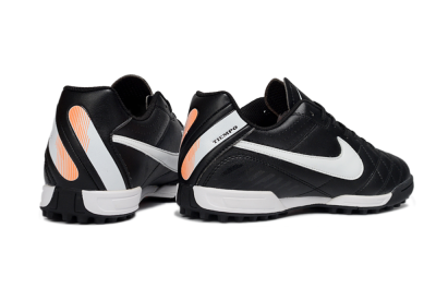 Men's Nike Tiempo Legend 10 Elite TF Artificial Turf Low-Tops Football Shoes - Black/White/Gray