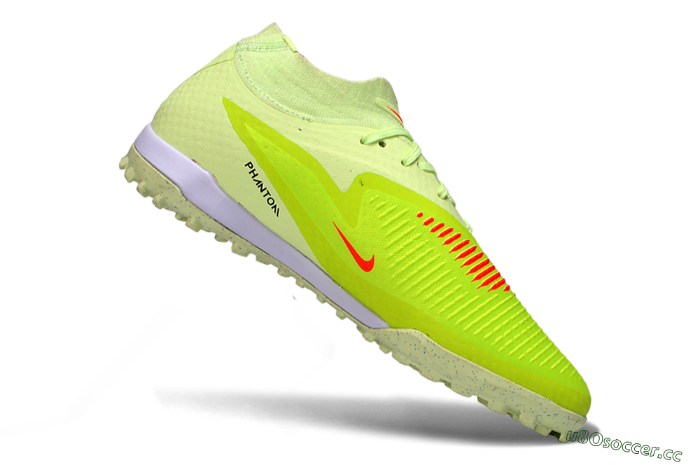 Unisex Nike Phantom 6 Elite High TF Artificial Turf Low-Tops Football Shoes - Yellow/Electric Lemon/Neon Green 4