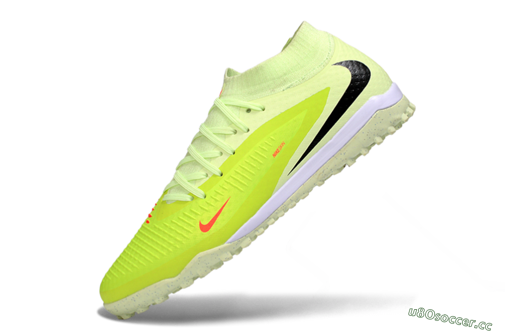 Unisex Nike Phantom 6 Elite High TF Artificial Turf Low-Tops Football Shoes - Yellow/Electric Lemon/Neon Green 5