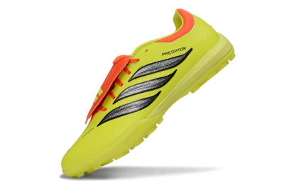 Men's Adidas Predator 26 Elite Fold-Over Tongue TF Artificial Turf Low-Tops Football Shoes - Yellow/Electric Yellow/Flame Orange