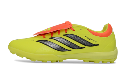 Men's Adidas Predator 26 Elite Fold-Over Tongue TF Artificial Turf Low-Tops Football Shoes - Yellow/Electric Yellow/Flame Orange