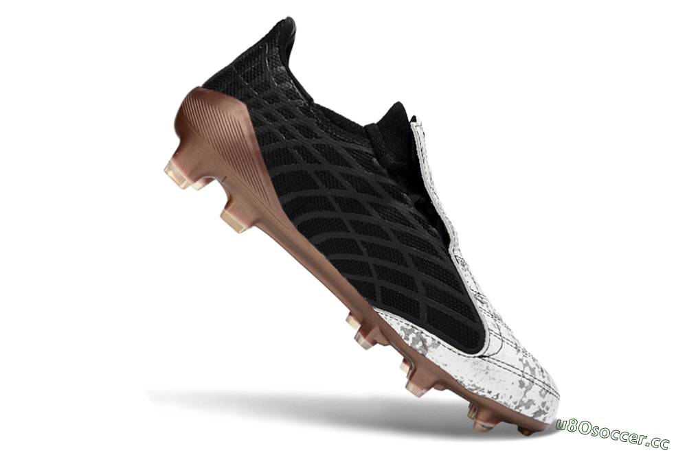 Unisex Adidas F50 Spider Elite FG Firm Ground Low-Tops Football Boots - Black/Metallic Brown/White 4