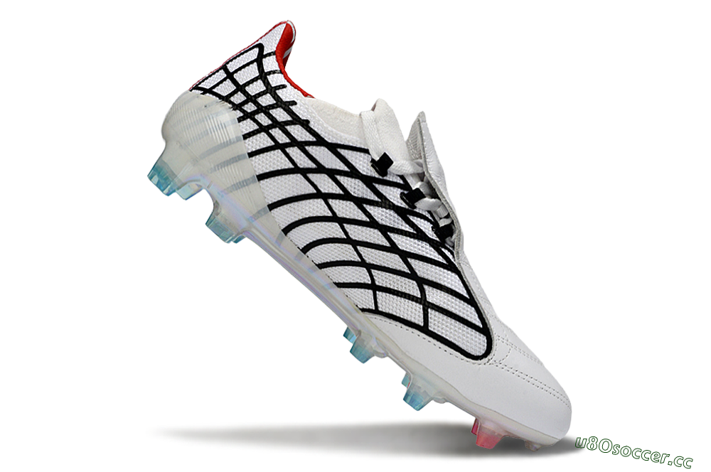 Unisex Adidas F50 Spider Elite FG Firm Ground Low-Tops Football Boots - White/Dynamic Red/Black 4