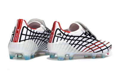 Unisex Adidas F50 Spider Elite FG Firm Ground Low-Tops Football Boots - White/Dynamic Red/Black