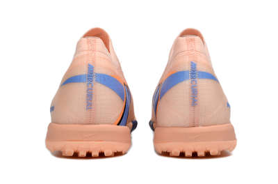 Unisex Nike Air Zoom Mercurial Vapor 16 Elite TF Artificial Turf Low-Tops Football Shoes - Peach/Navy Blue/Light Orange
