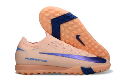Unisex Nike Air Zoom Mercurial Vapor 16 Elite TF Artificial Turf Low-Tops Football Shoes - Peach/Navy Blue/Light Orange