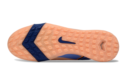 Unisex Nike Air Zoom Mercurial Vapor 16 Elite TF Artificial Turf Low-Tops Football Shoes - Peach/Navy Blue/Light Orange