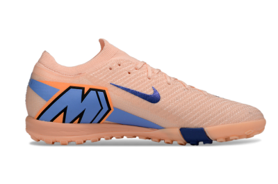 Unisex Nike Air Zoom Mercurial Vapor 16 Elite TF Artificial Turf Low-Tops Football Shoes - Peach/Navy Blue/Light Orange