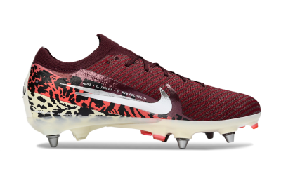 Men's Nike Air Zoom Mercurial Vapor 16 Elite SG Soft Ground Low-Tops Football Boots - Red/Crimson Blaze/Rose Pink