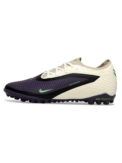 Unisex Nike Phantom 6 Elite Low TF Artificial Turf Low-Tops Football Shoes - Purple/Electric Green/Off White