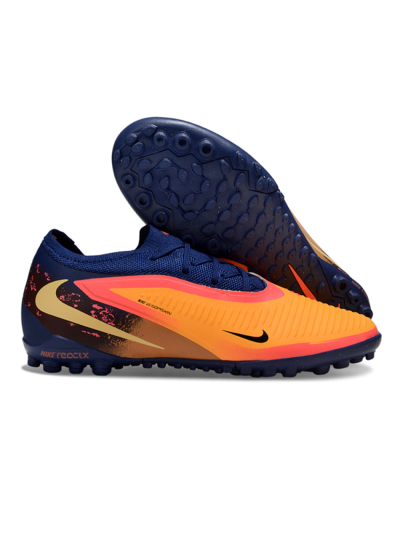 Unisex Nike Phantom 6 Elite Low TF Artificial Turf Low-Tops Football Shoes - Orange/Deep Blue/Flame Pink