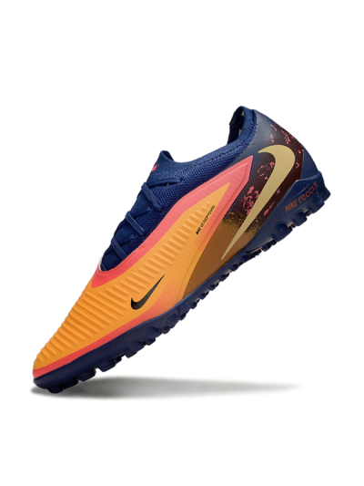 Unisex Nike Phantom 6 Elite Low TF Artificial Turf Low-Tops Football Shoes - Orange/Deep Blue/Flame Pink