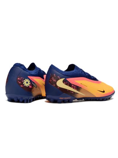 Unisex Nike Phantom 6 Elite Low TF Artificial Turf Low-Tops Football Shoes - Orange/Deep Blue/Flame Pink