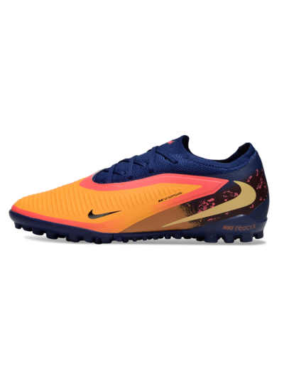 Unisex Nike Phantom 6 Elite Low TF Artificial Turf Low-Tops Football Shoes - Orange/Deep Blue/Flame Pink