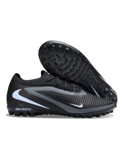 Unisex Nike Phantom 6 Elite Low TF Artificial Turf Low-Tops Football Shoes - Black/Charcoal Gray/White