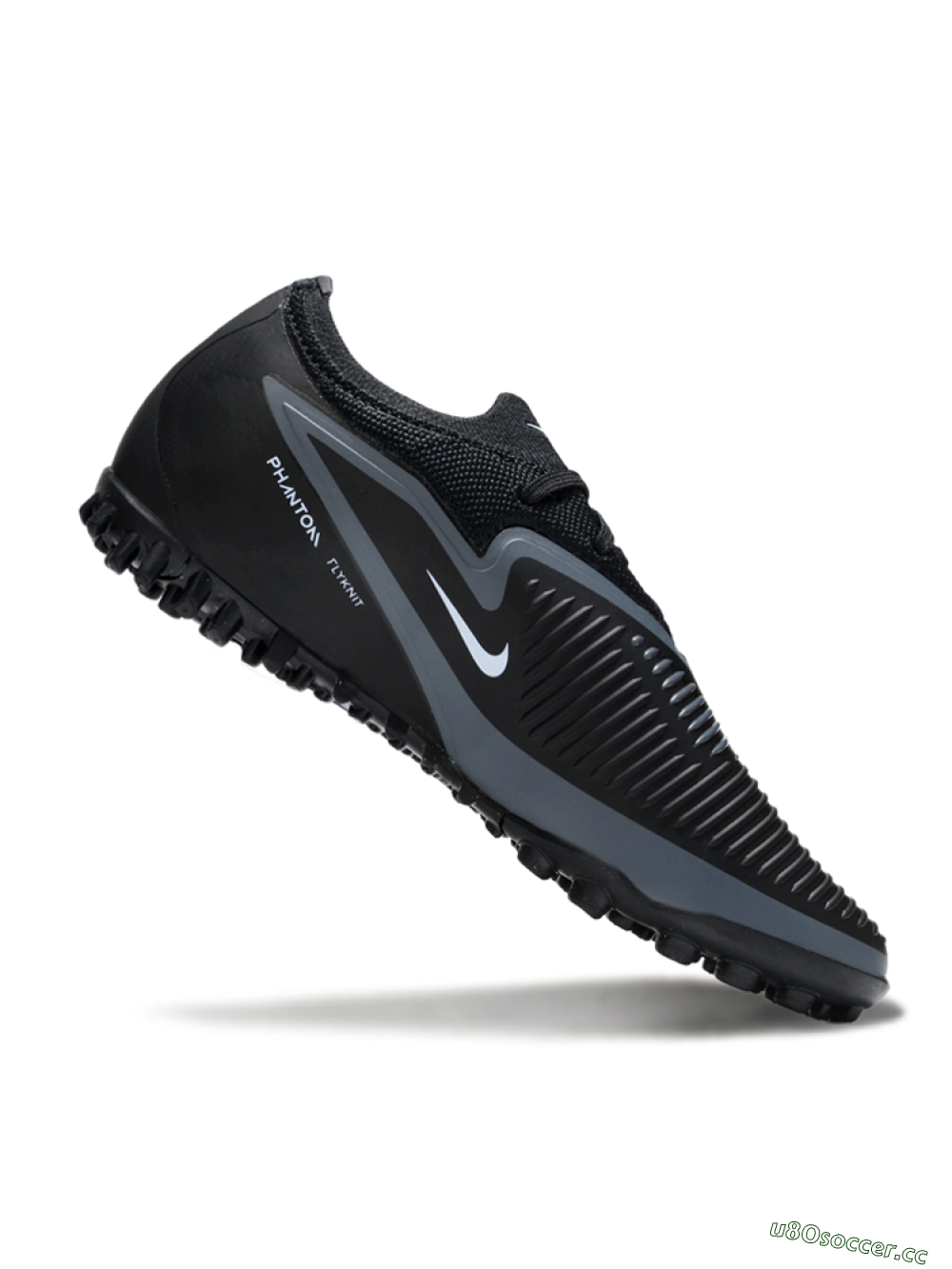 Unisex Nike Phantom 6 Elite Low TF Artificial Turf Low-Tops Football Shoes - Black/Charcoal Gray/White 4