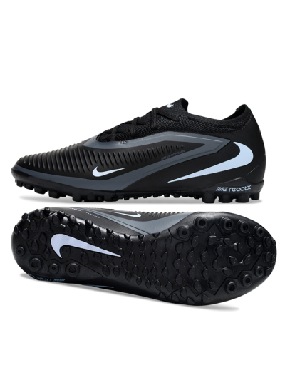Unisex Nike Phantom 6 Elite Low TF Artificial Turf Low-Tops Football Shoes - Black/Charcoal Gray/White