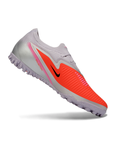 Unisex Nike Phantom 6 Elite Low TF Artificial Turf Low-Tops Football Shoes - Pink/Fiery Coral/Sleek Grey