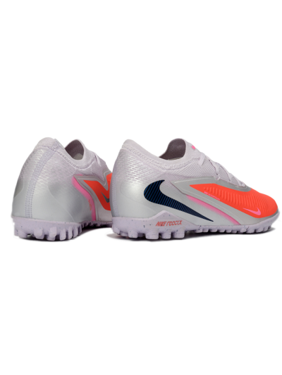 Unisex Nike Phantom 6 Elite Low TF Artificial Turf Low-Tops Football Shoes - Pink/Fiery Coral/Sleek Grey