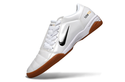 Men's Nike Total 90 III IC Indoor & Futsal Low-Tops Football Shoes - White/Classic Black/Amber Brown