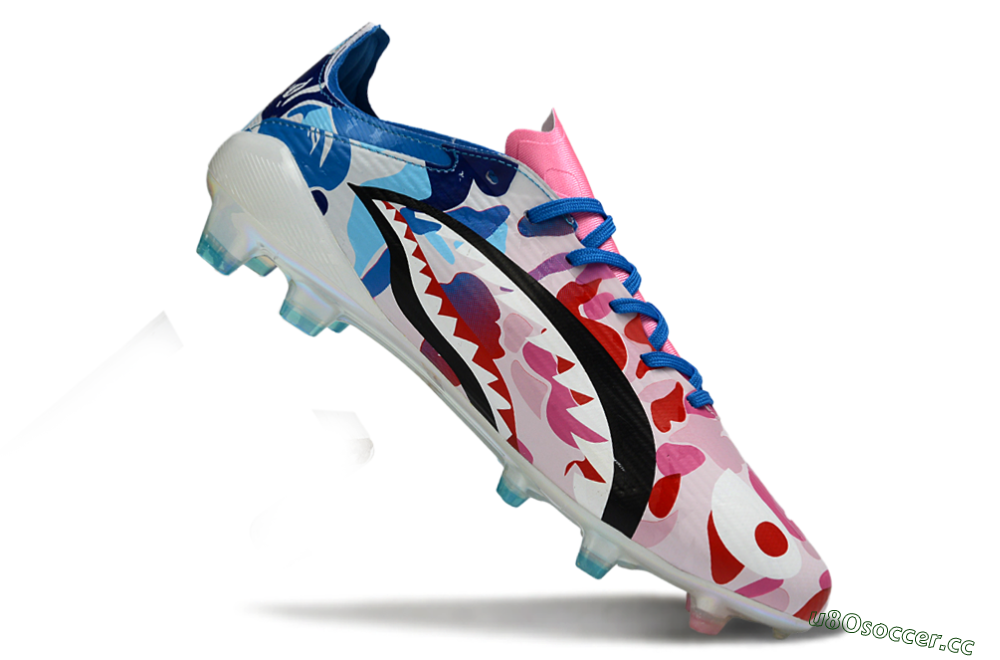 Unisex Adidas F50 Elite FG Firm Ground Low-Tops Football Boots - Pink/Blush Pink/Blue Ocean 5