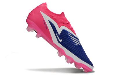 Unisex Nike Phantom 6 Elite Low FG Firm Ground Low-Tops Football Boots - Blue/Vibrant Pink/Deep Navy